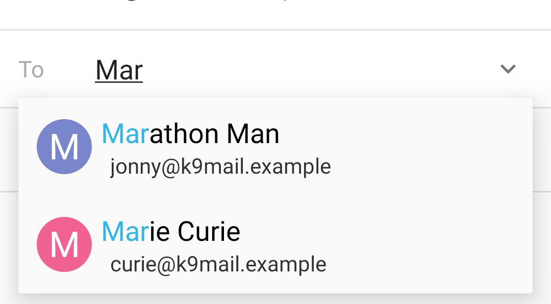 Contact search